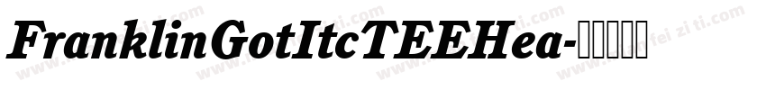 FranklinGotItcTEEHea字体转换