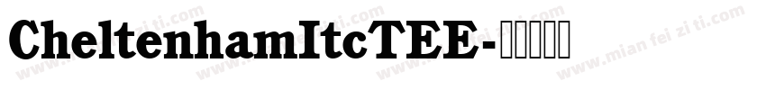 CheltenhamItcTEE字体转换