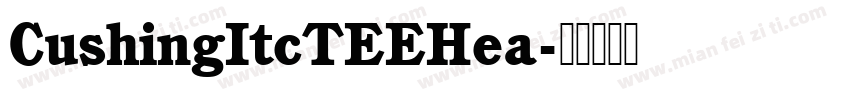 CushingItcTEEHea字体转换