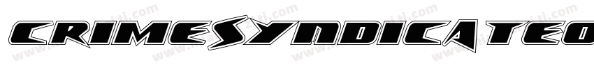 CrimeSyndicateOutlineRegular-RWmM字体转换