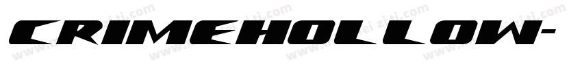 CrimeHollow字体转换 CrimeHollow字体转换