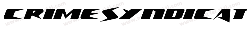 CrimeSyndicateRotateRegular-8G9D字体转换
