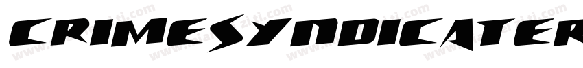 CrimeSyndicateRotateRegular-8G9D字体转换
