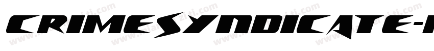 CrimeSyndicate-rLMp字体转换