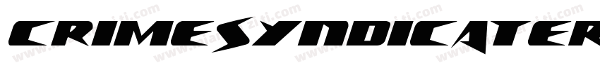 CrimeSyndicateRotateRegular-8G9D字体转换