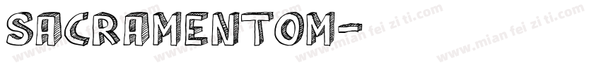 sacramentom字体转换
