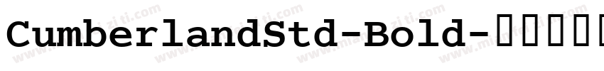 CumberlandStd-Bold字体转换