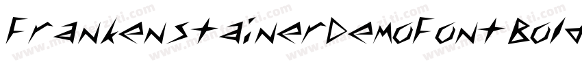 FrankenstainerDemoFontBold-2OOWd字体转换