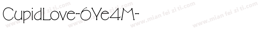 CupidLove-6Ye4M字体转换