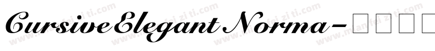 CursiveElegantNorma字体转换