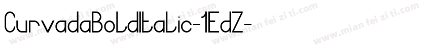 CurvadaBoldItalic-1EdZ字体转换