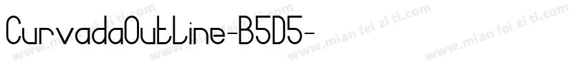 CurvadaOutline-B5D5字体转换