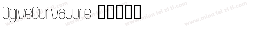OgiveCurvature字体转换
