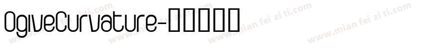 OgiveCurvature字体转换