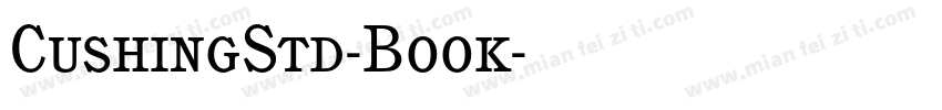 CushingStd-Book字体转换