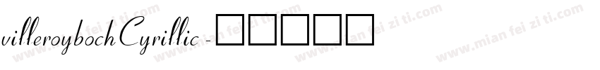 villeroybochCyrillic字体转换