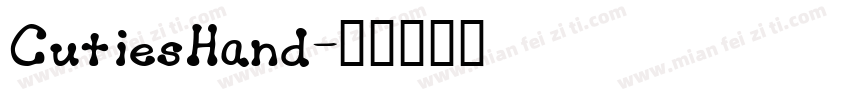 CutiesHand字体转换