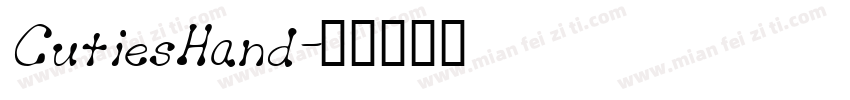 CutiesHand字体转换
