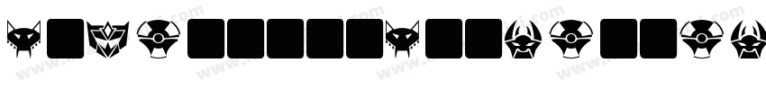 CybertronCondensedBold-vOXD字体转换
