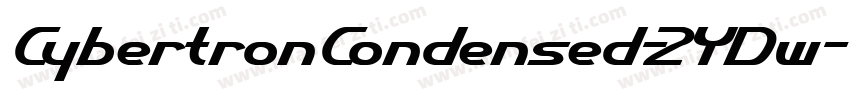 CybertronCondensed-2YDw字体转换