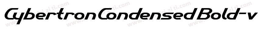 CybertronCondensedBold-vOXD字体转换