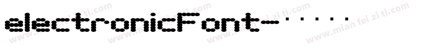 electronicFont字体转换
