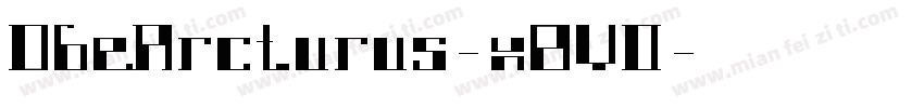 DbeArcturus-x8VO字体转换