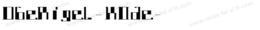 DbeRigel-KOde字体转换