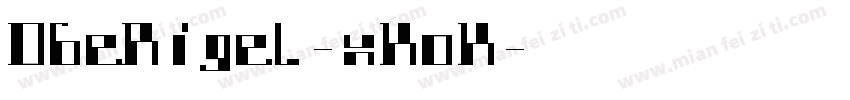 DbeRigel-xKoK字体转换