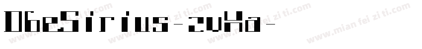 DbeSirius-zvXa字体转换