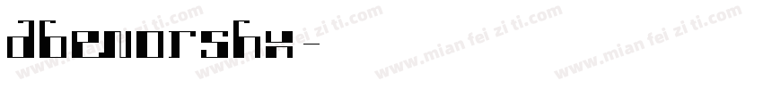 dbenorshx字体转换