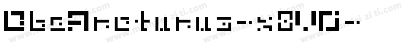 DbeArcturus-x8VO字体转换