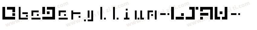 DbeBeryllium-LJAW字体转换