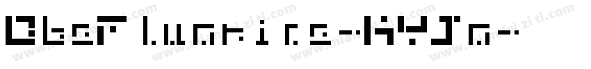 DbeFluorine-KYJo字体转换