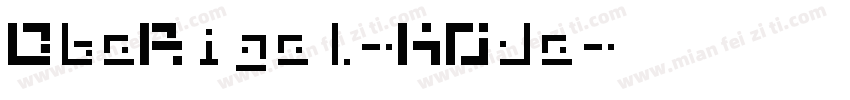 DbeRigel-KOde字体转换