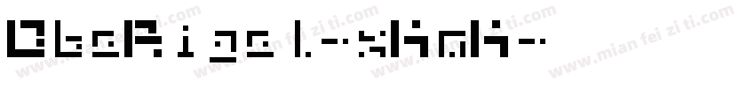 DbeRigel-xKoK字体转换