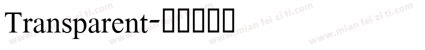 Transparent字体转换
