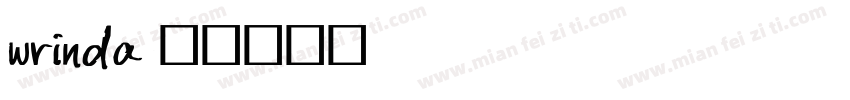 wrinda字体转换