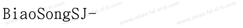 BiaoSongSJ字体转换