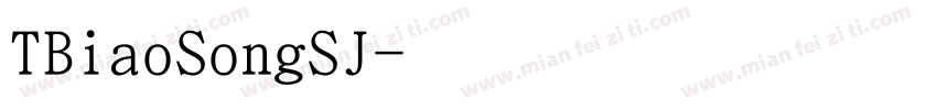 TBiaoSongSJ字体转换