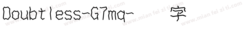 Doubtless-G7mq字体转换