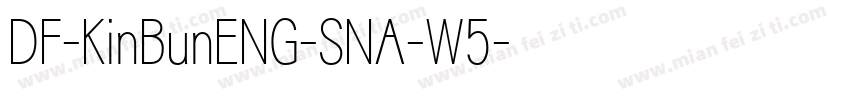 DF-KinBunENG-SNA-W5字体转换