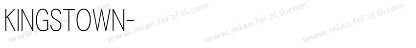 KINGSTOWN字体转换