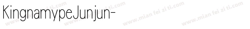 KingnamypeJunjun字体转换