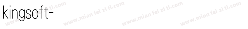 kingsoft字体转换