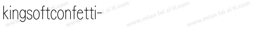 kingsoftconfetti字体转换