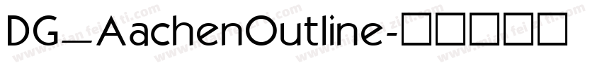 DG_AachenOutline字体转换