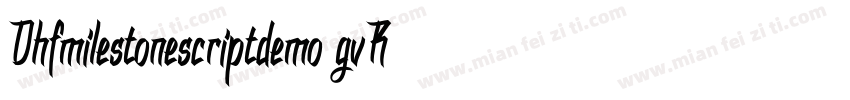 Dhfmilestonescriptdemo-gvRP字体转换