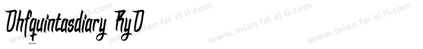 Dhfquintasdiary-RyDW字体转换