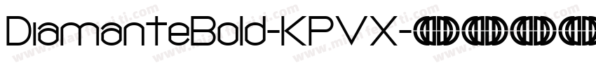 DiamanteBold-KPVX字体转换